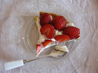 Recette du tarte au chocolat blanc et aux fraises