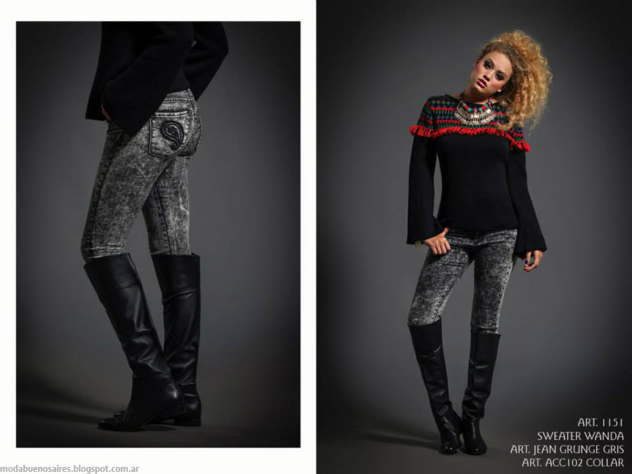 Moda otoño invierno 2015 Sophya invierno 2015 ropa de mujer jeans.