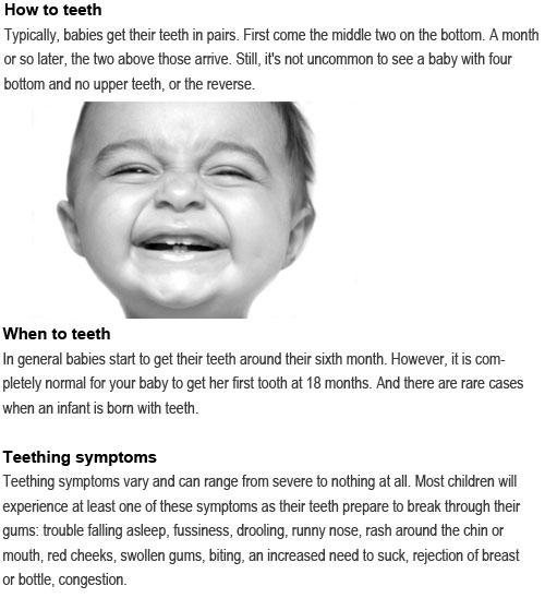 When do baby get teeth