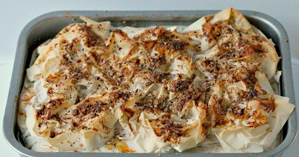 Milk and Honey Cheese and Mixed Greens Filo Pie