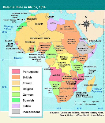 mapa da África