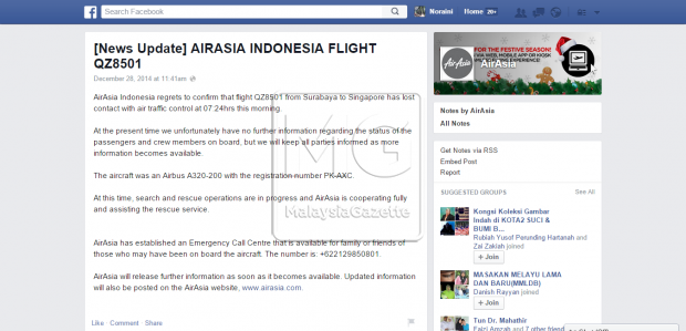 Tragedi Berulang?AirAsia Sahkan Pesawat Hilang, Nasib 155 Penumpang Tidak Diketahui