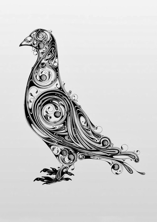 05-Pigeon-Si-Scott-Inked-Animals-Drawings-Resonate-www-designstack-co