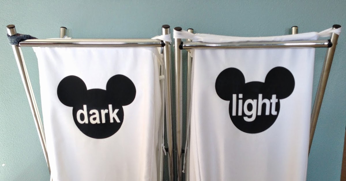 Merryweather's Cottage DIY Mickey Laundry Hamper Labels