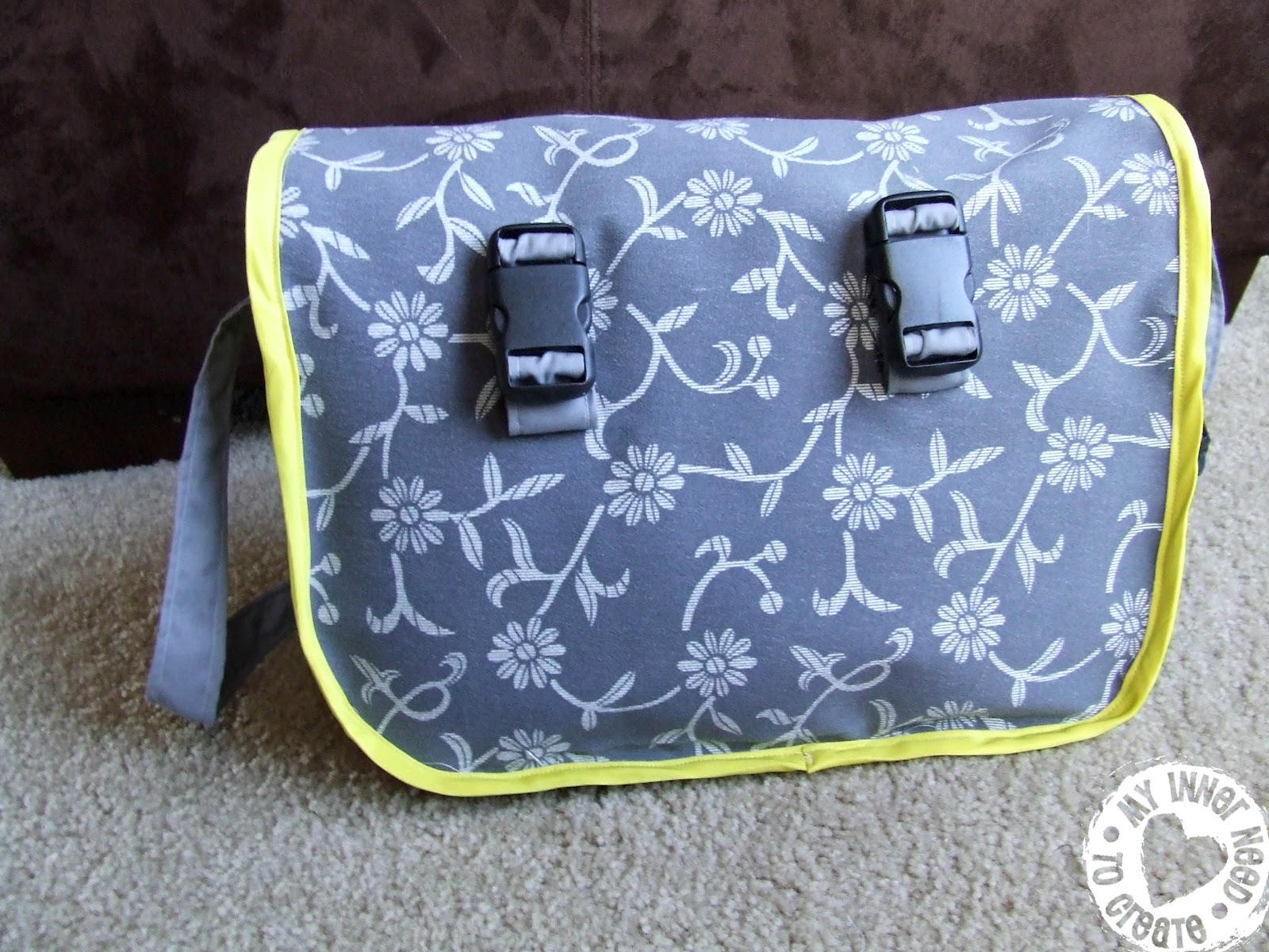 My Inner Need to Create... Messenger Bag into a Bike Bag