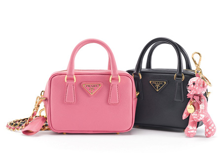 Celebrate Handbags: Lindsay Lohan + PRADA Saffiano Mini Bag  