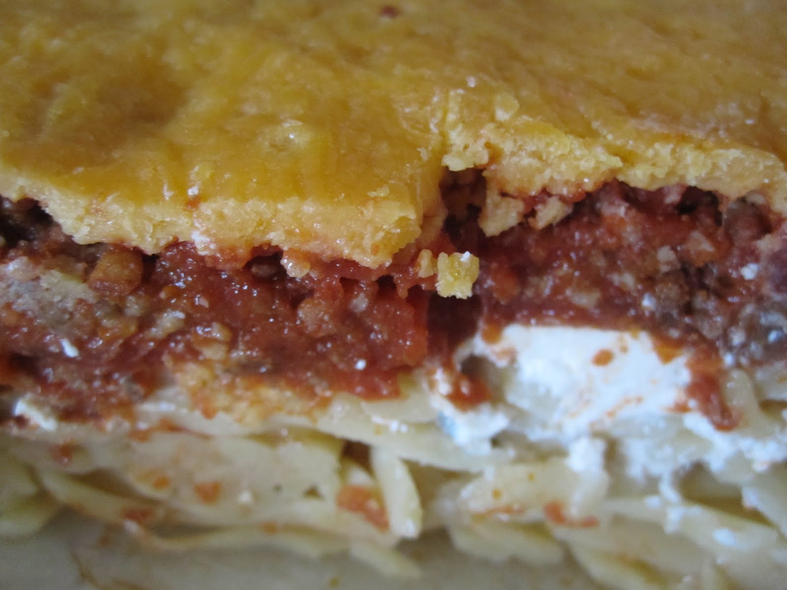 Neighbor Julia Baked Linguini with Meat Sauce