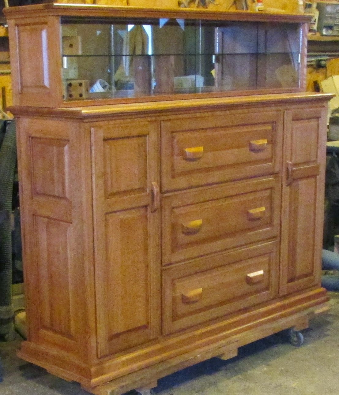Tom Kies Woodworks Credenza File Cabinet And Display Case