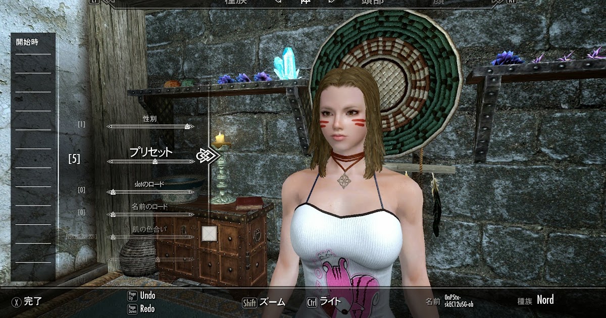 Skyrim キャラメイク BiJinn by 香瑩 Skyrim キャラメイク 超美人MOD 導入手順