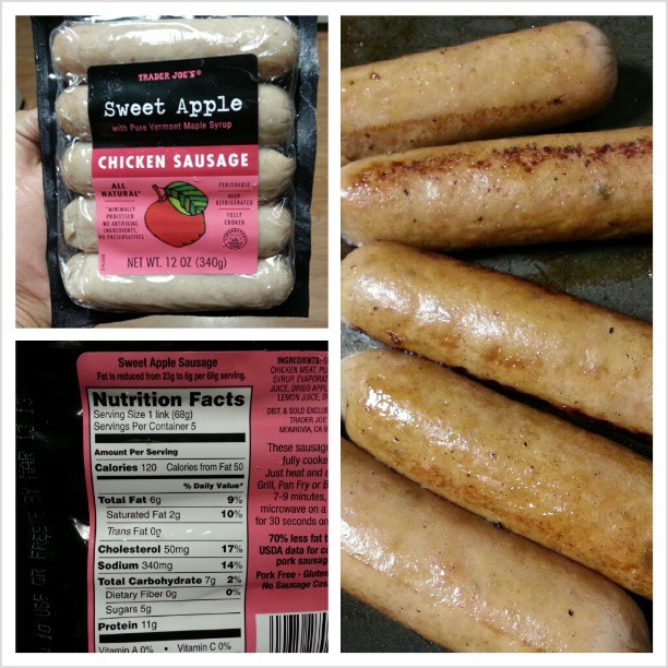 Shannon's Lightening the Load Trader Joe’s Sweet Apple Chicken Sausage