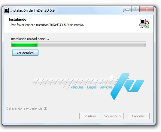 TriDef 3D Versión 5.9 Español 