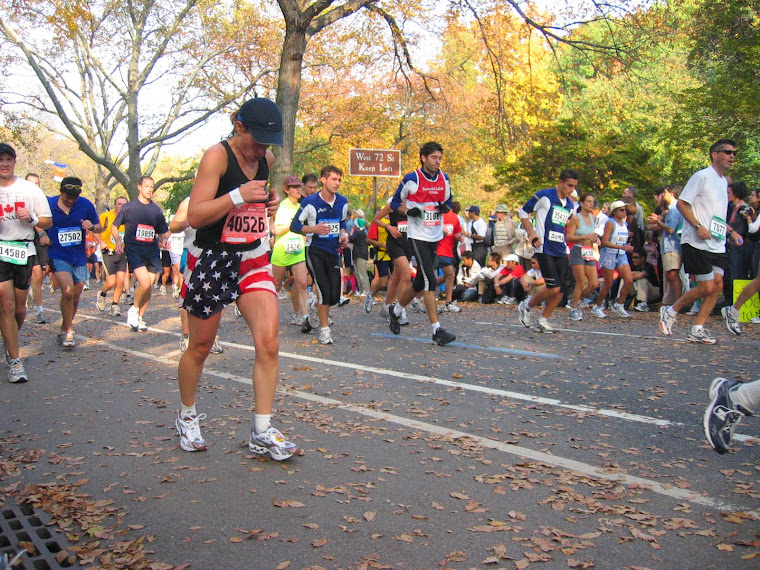 Arrivée du Marathon de NY dans Centrak Park - Oct 2004
