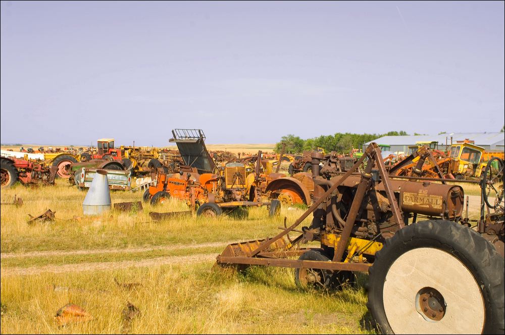 My USA Irgendwo dahinten Megaschrottplatz in North Dakota