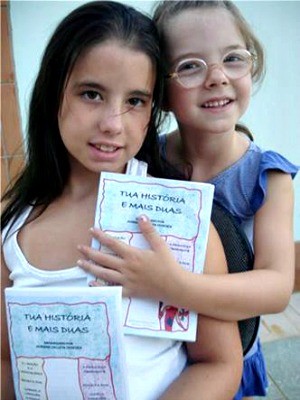 AS IRMÃS GABRIELA, 11 ANOS E GISELA, 08, DO RS: AUTORIA EM DUPLA.