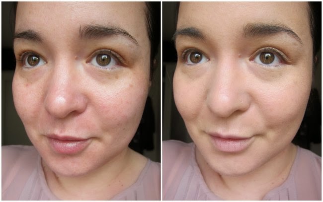 Chanel Perfection Lumière Velvet Foundation Review; Before and