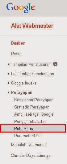Cara Membuat sitemap / peta situs di Webmaster Cara Membuat sitemap / peta situs di Webmaster