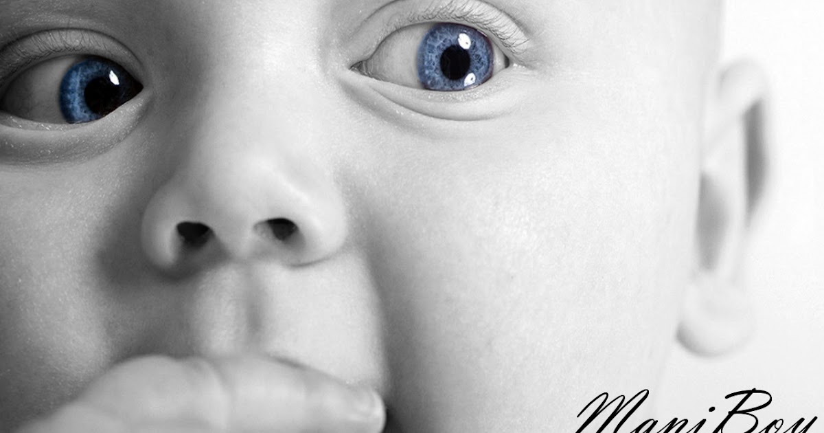 Black And White . . . Except One Color Amazing Baby's Eyes