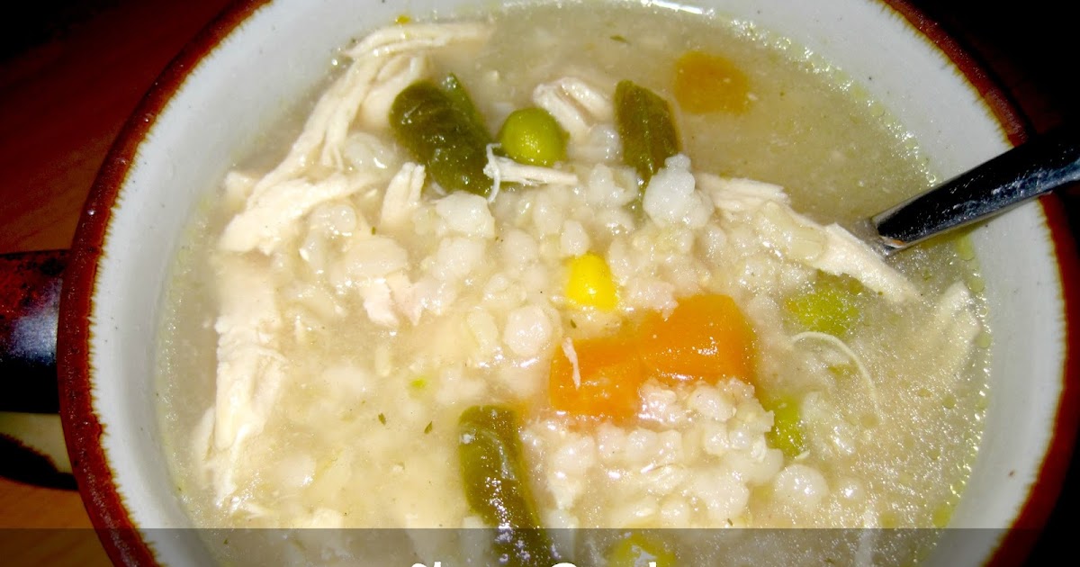The Healthy Crafty Foodie Slow Cooker Chicken, Rice, and Vegetable Soup