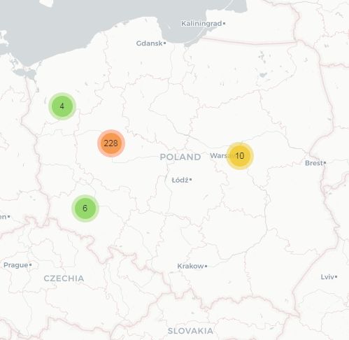 Mapa nazwiska Kropaczewski