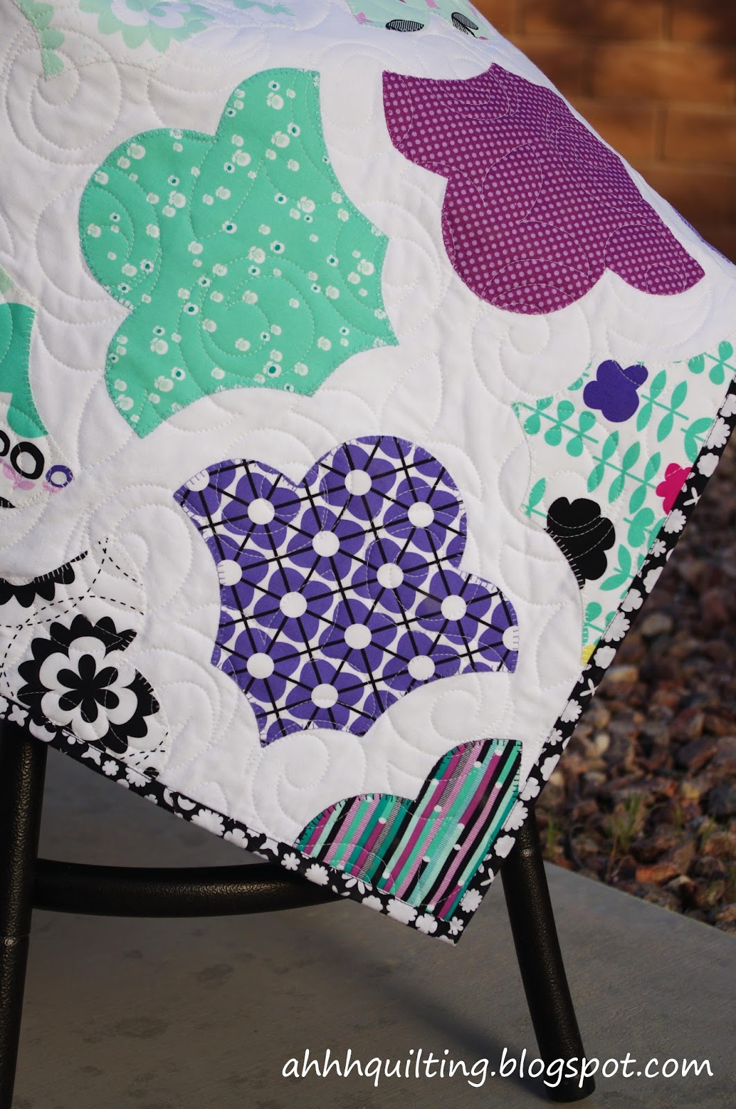 Geometric Bliss Quilt Ahhh...Quilting