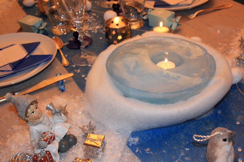 Je décore ma table Noël sur la banquise! / table de Noêl