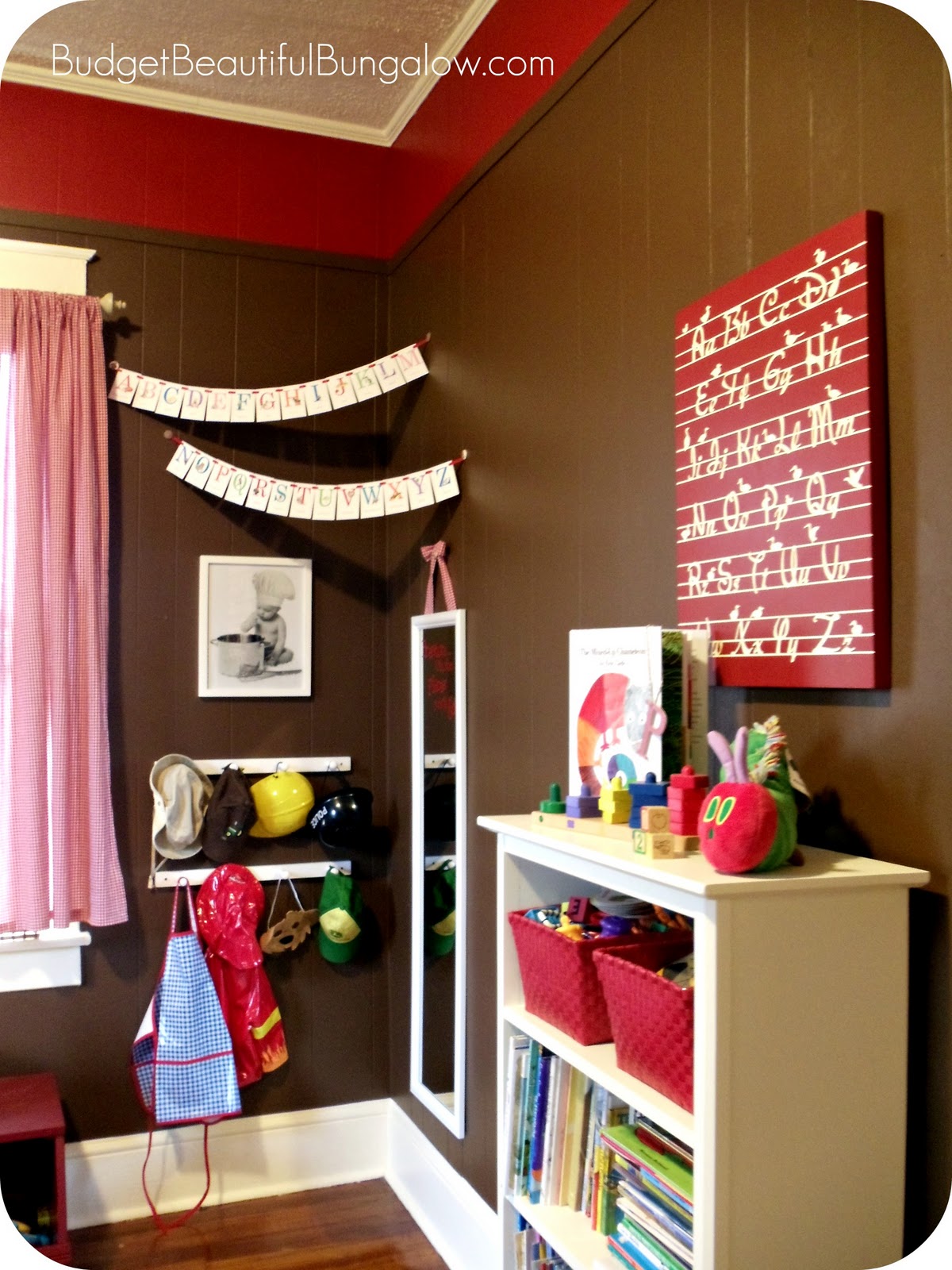 Budget Beautiful Bungalow Preston's Toddler Room {DressUp Corner}