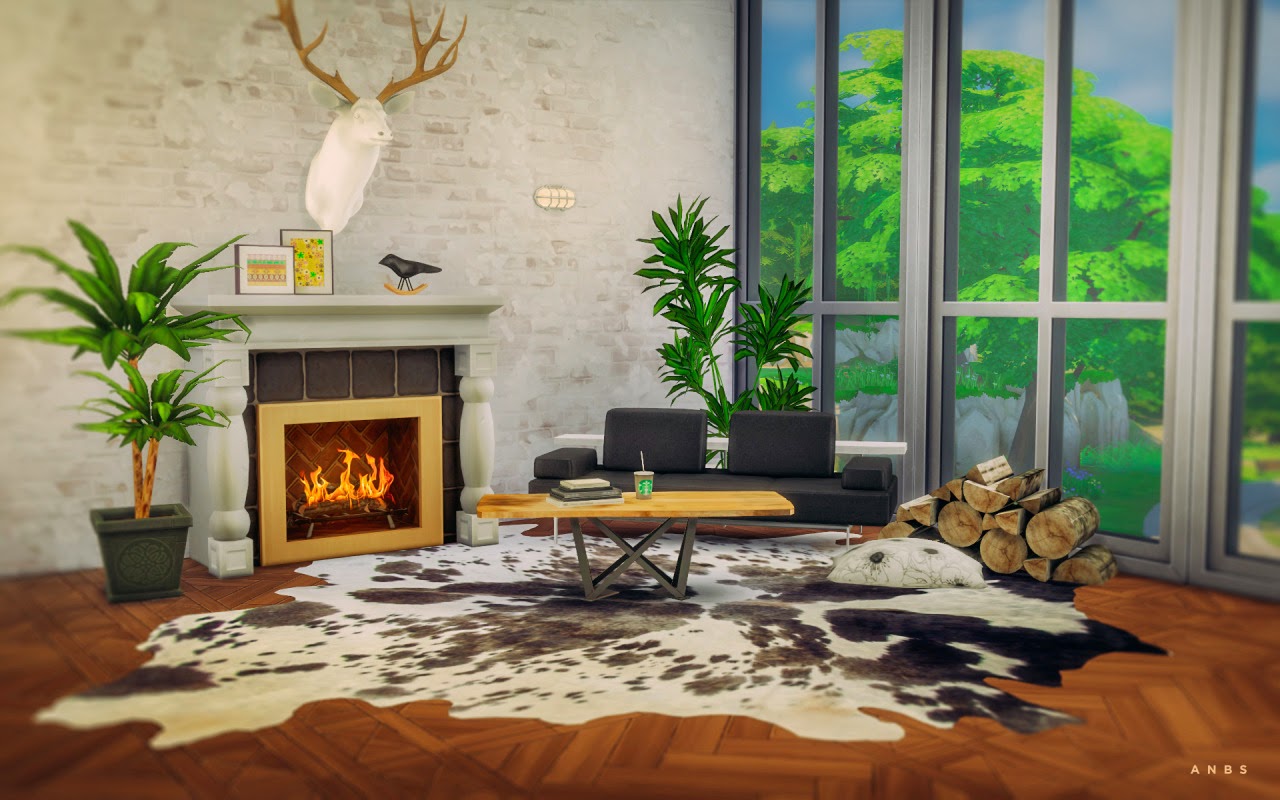 sims 4 rustic living room ideas