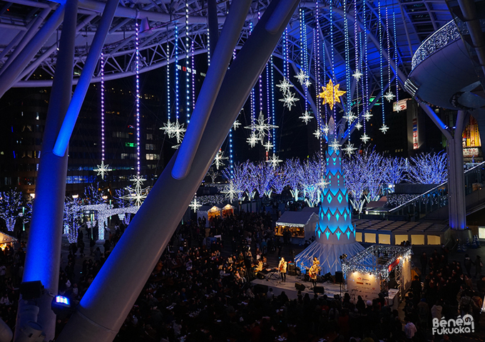 Illuminations de Noël, Hakata station, Fukuoka