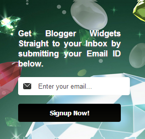 Colorful Diamond email subscription widget for blogger