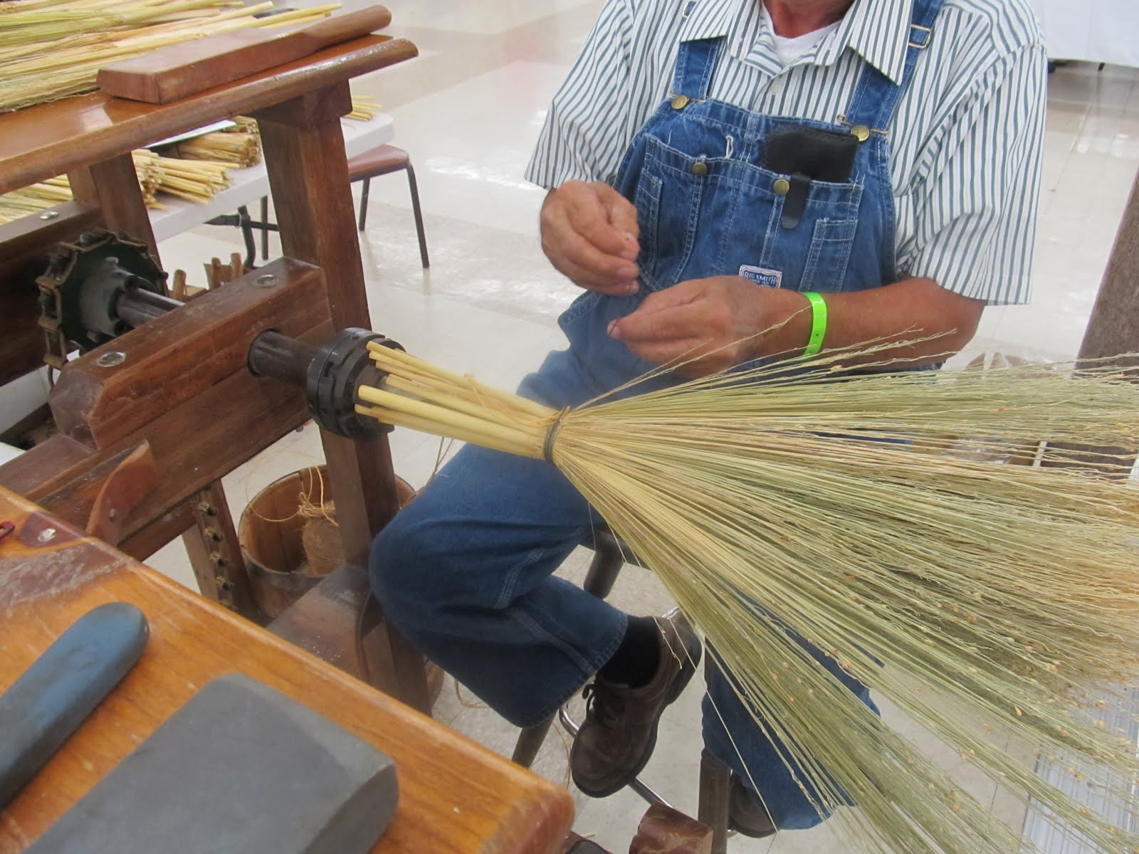 PrunePicker Broom making the old fashioned way.