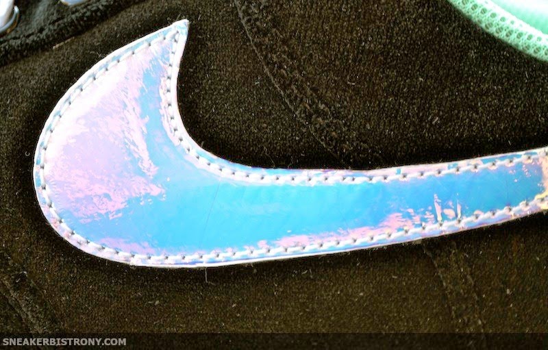 nike air force 1 low black shiny silver green glow