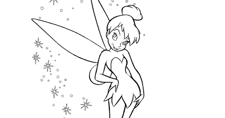 Cartoons Coloring Pages: Tinkerbell Coloring Pages