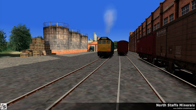 Fastline Simulation - North Staffs Minerals: The Class 25 continues its duties in the sidings at the Wedgwood factory in North Staffs Minerals a route for RailWorks Train Simulator 2012.