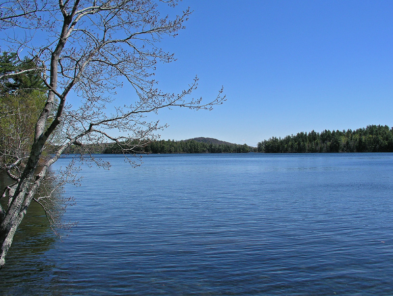 Hiking in Maine with Kelley 4/30/10 Lake St. State Park
