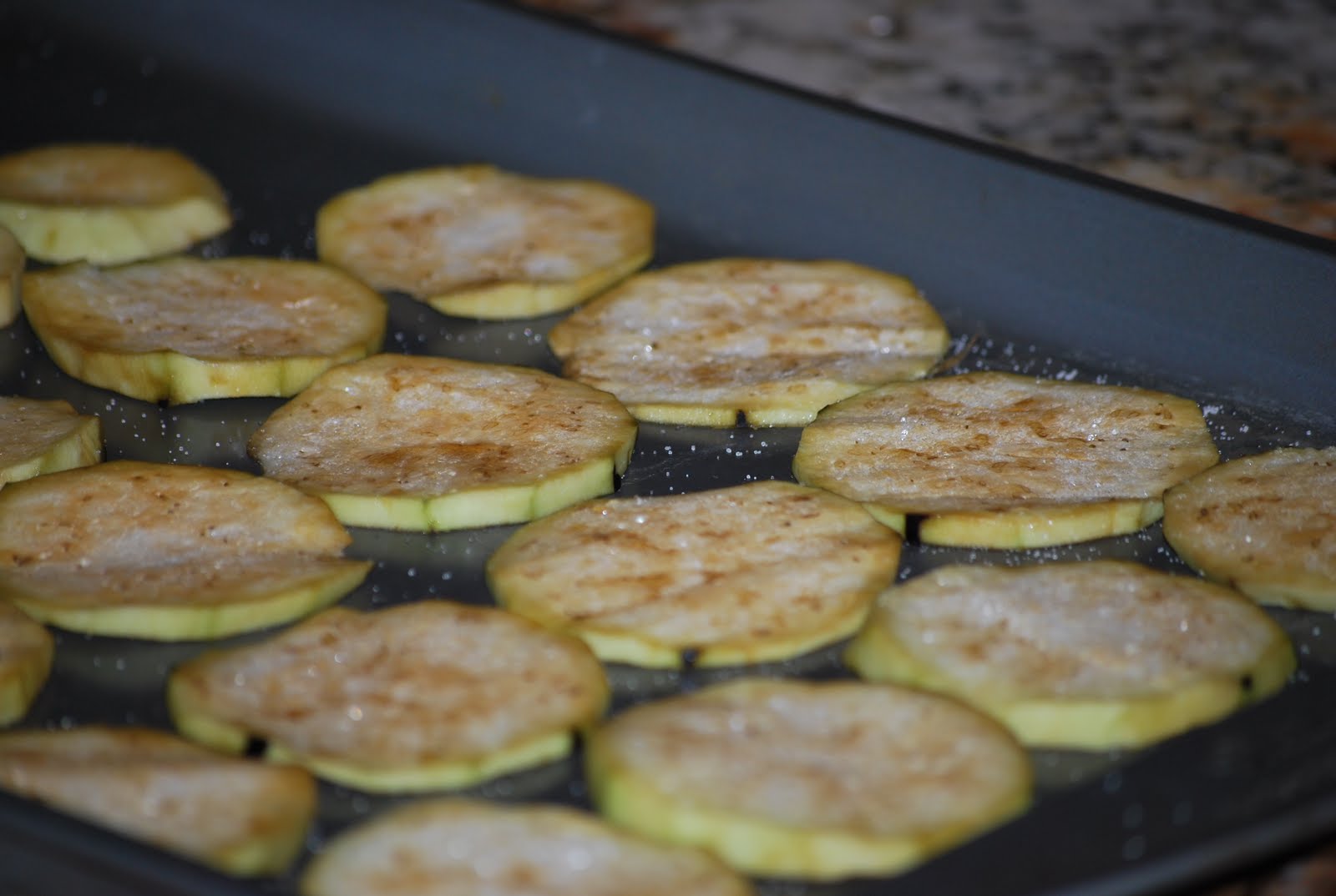 Off The Cuff Cooking Cordoba beerbattered eggplant with honey