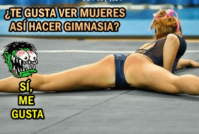 mujeres sugerente gimnasia