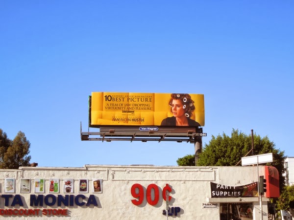 American Hustle Amy Adams Oscar billboard West L.A. American Hustle Amy Adams Oscar billboard