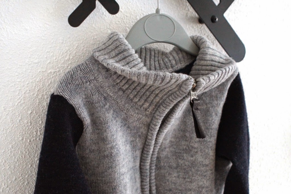 recycled half zip sweater - huisje boompje boefjes