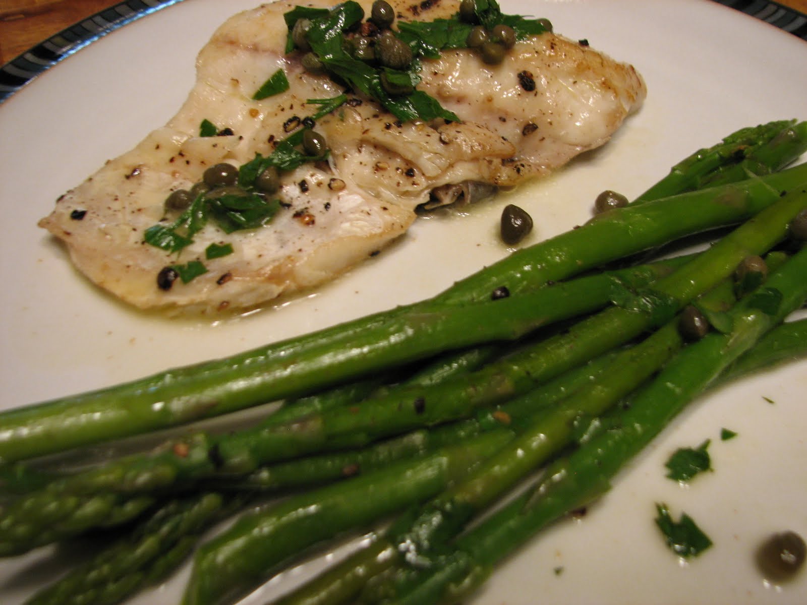 Seasoned with Love Sautéed Striped Bass with LemonCaper sauce