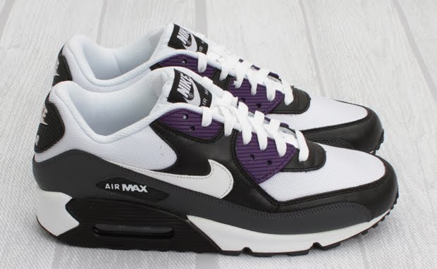 purple black and white air max 90