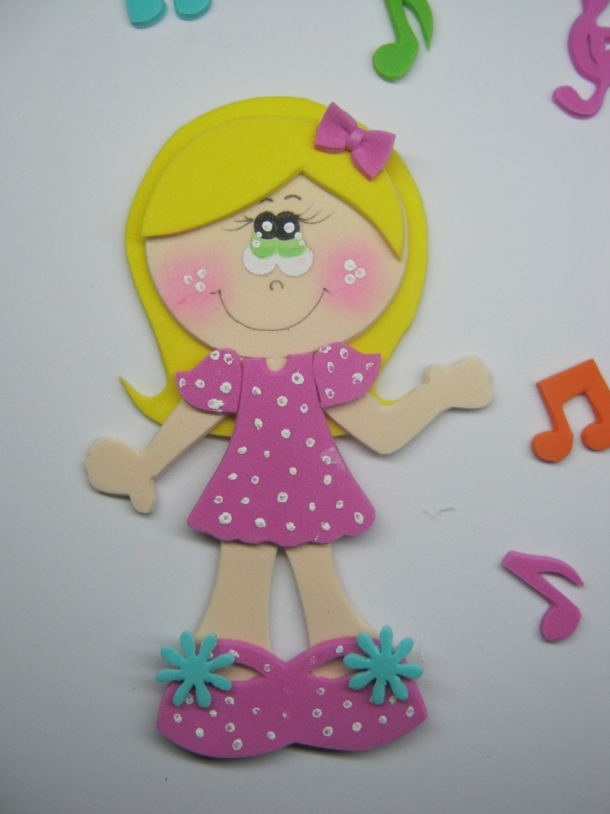 muñecos de foami planos