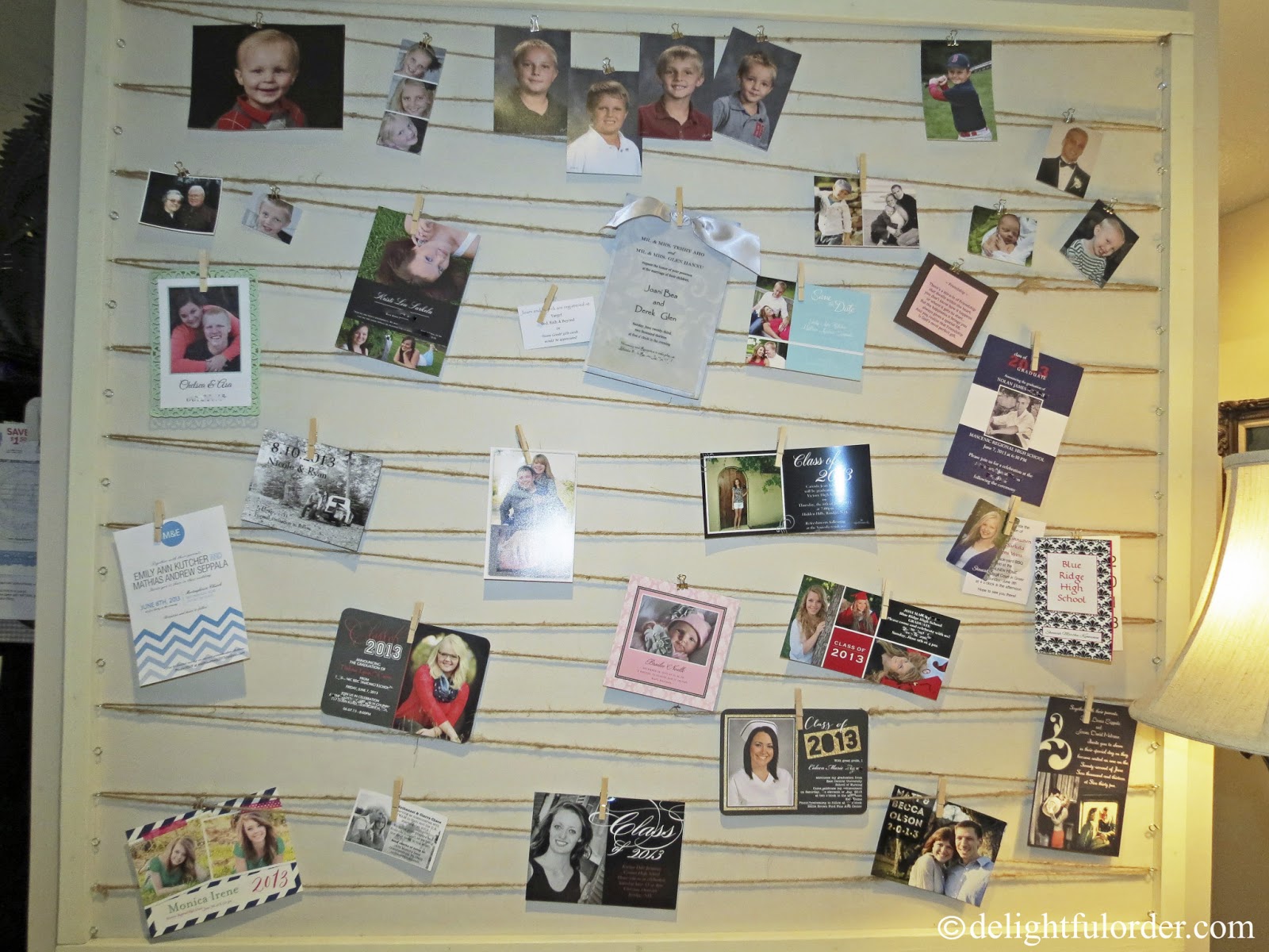 Delightful Order DIY Photo Wall