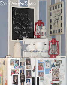 The Dedicated House: Decorating Above the Refrigerator