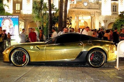Gold Plated Ferrari