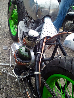 bsa thumper glass bottle oil tank | godfrey vintage