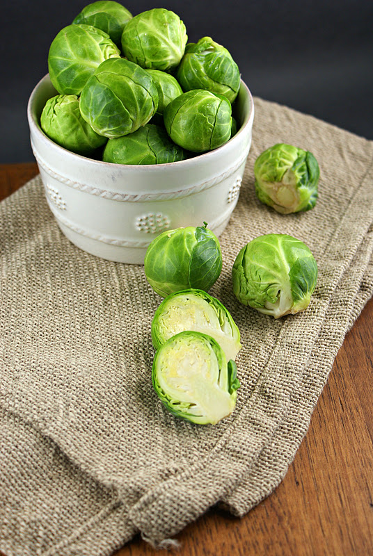 Authentic Suburban Gourmet { Pan Fried Brussels Sprouts with Sriracha
