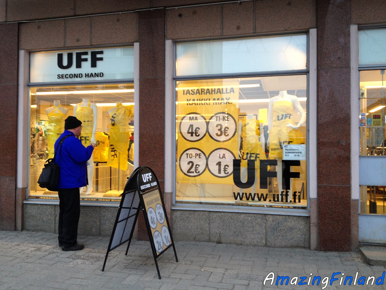 UFF, second hand, Finland, shop