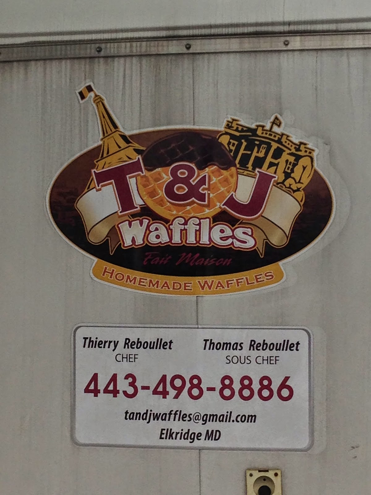 2 Dudes Who Love Food T & J Waffles Clarksville, MD.