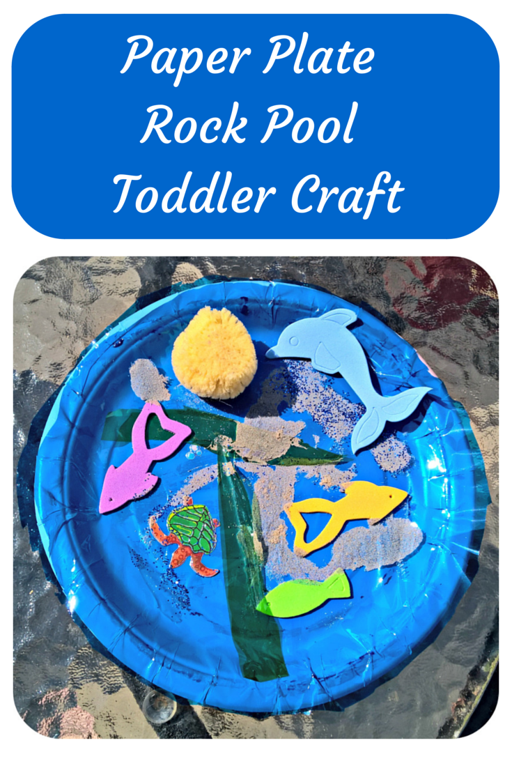 Paper Plate Rock Pool Toddler Craft