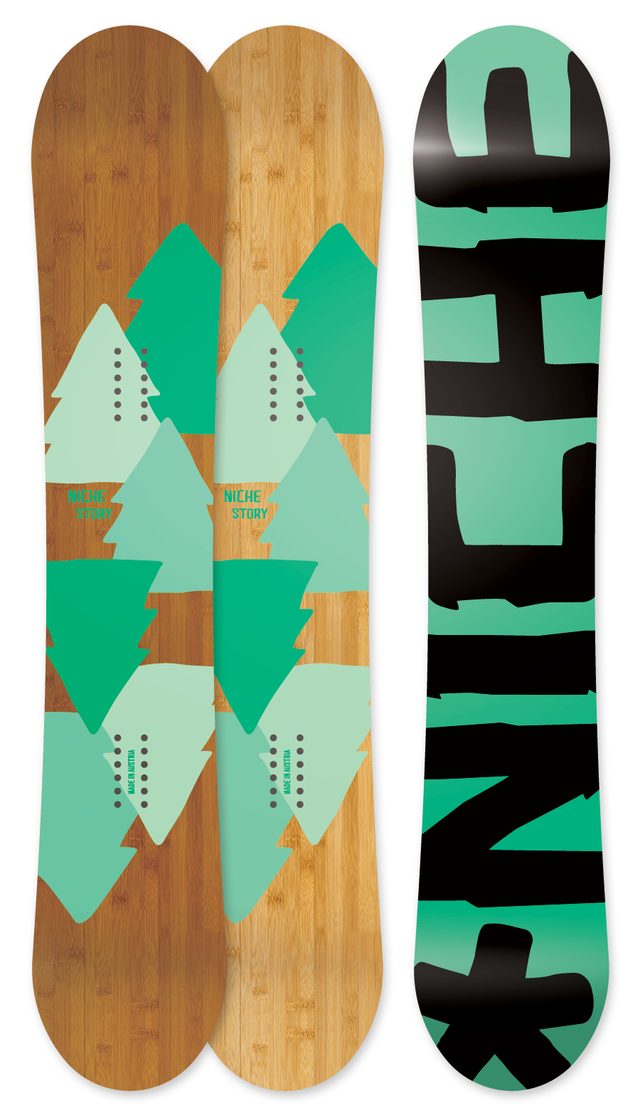 Snowboard Green 12'/13' Niche Snowboards at Wholesale Prices!